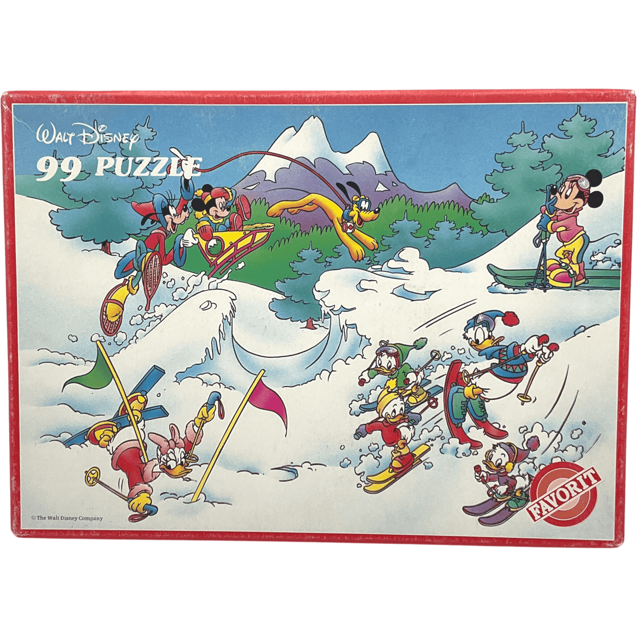 Puzzle 99 pièces Walt Disney au ski - KIDIBAM