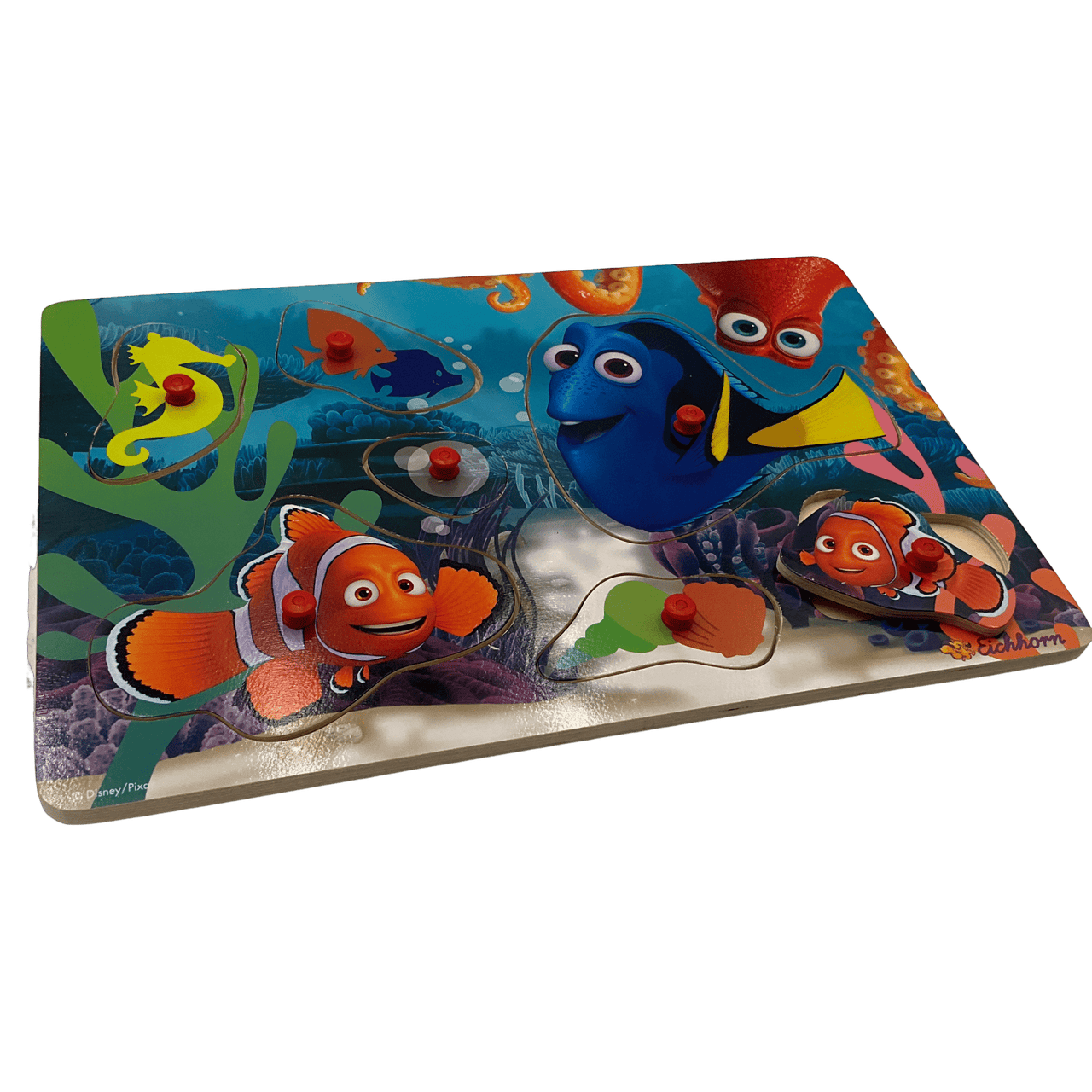 Puzzle à boutons en bois - Le Monde de Nemo Disney Pixar - KIDIBAM