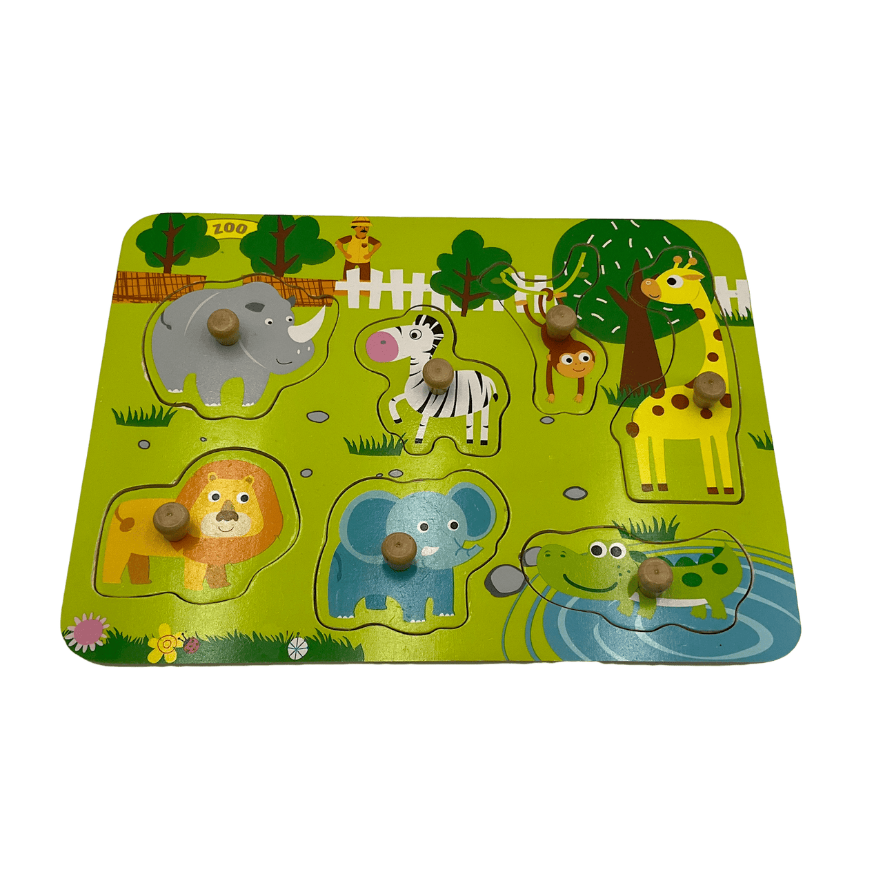 Puzzle à encastrer le Zoo 7 pièces - KIDIBAM