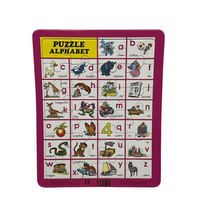 Puzzle Alphabet Animaux 24 pièces - KIDIBAM