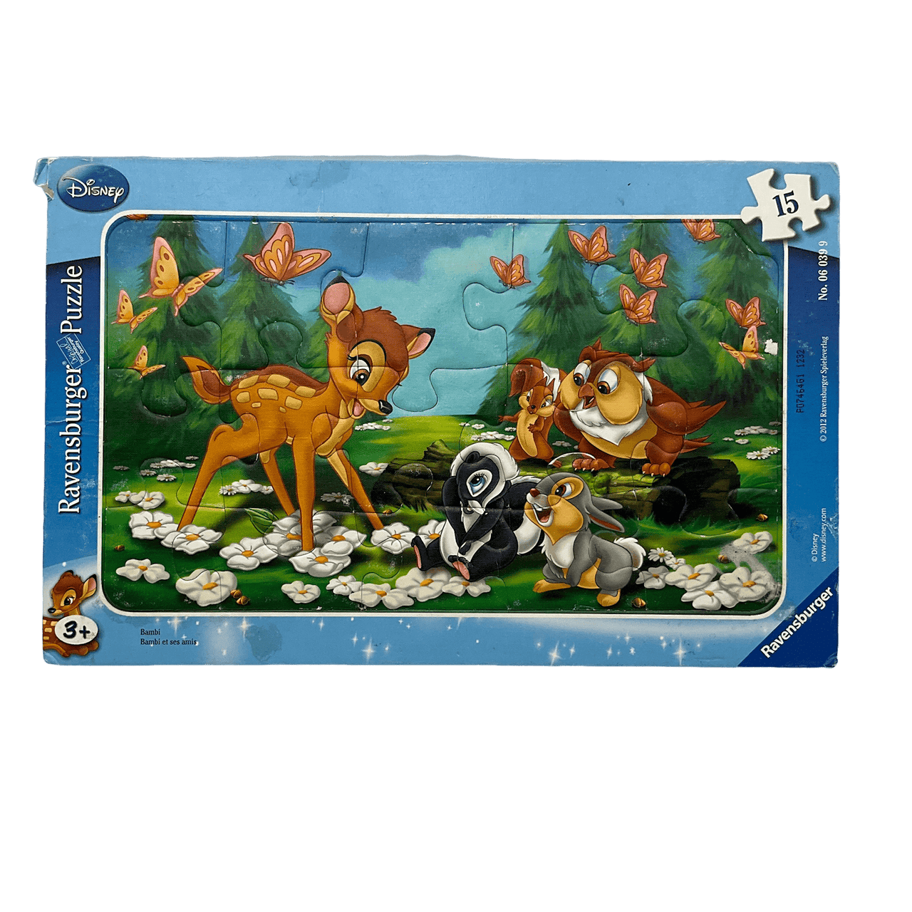 Puzzle Bambi et ses amis 15 pièces - KIDIBAM