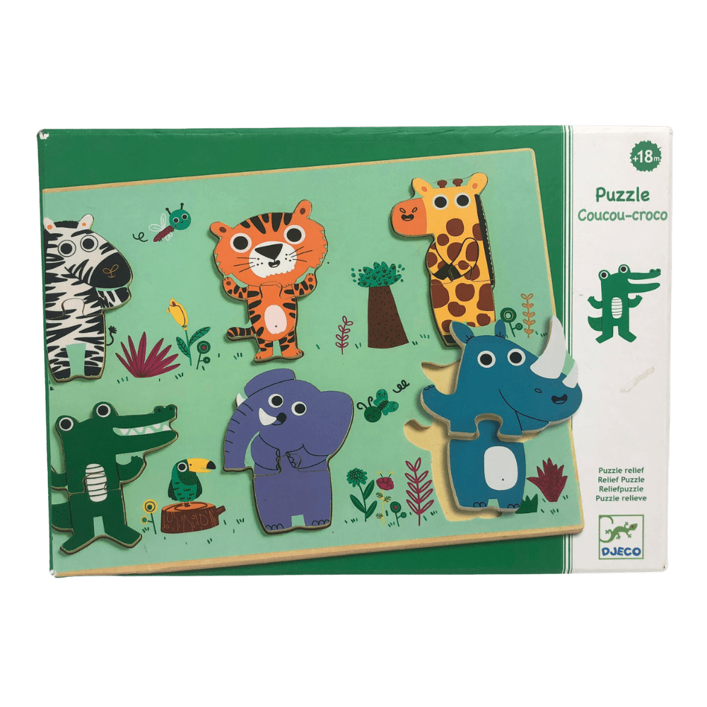 Puzzle bois Coucou-croco - KIDIBAM