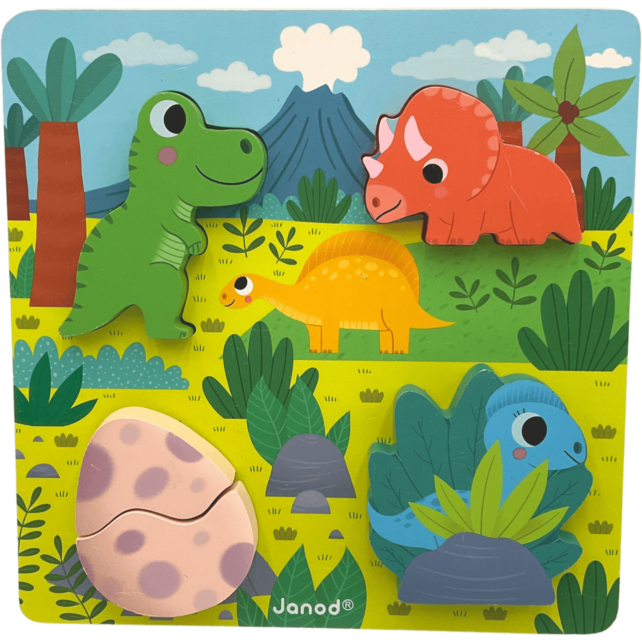 Puzzle Cache-cache Dinosaures - KIDIBAM