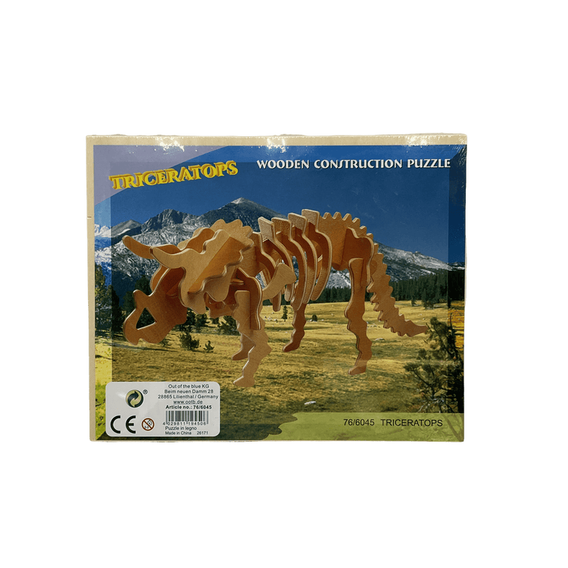 Puzzle de construction en bois - triceratops - KIDIBAM