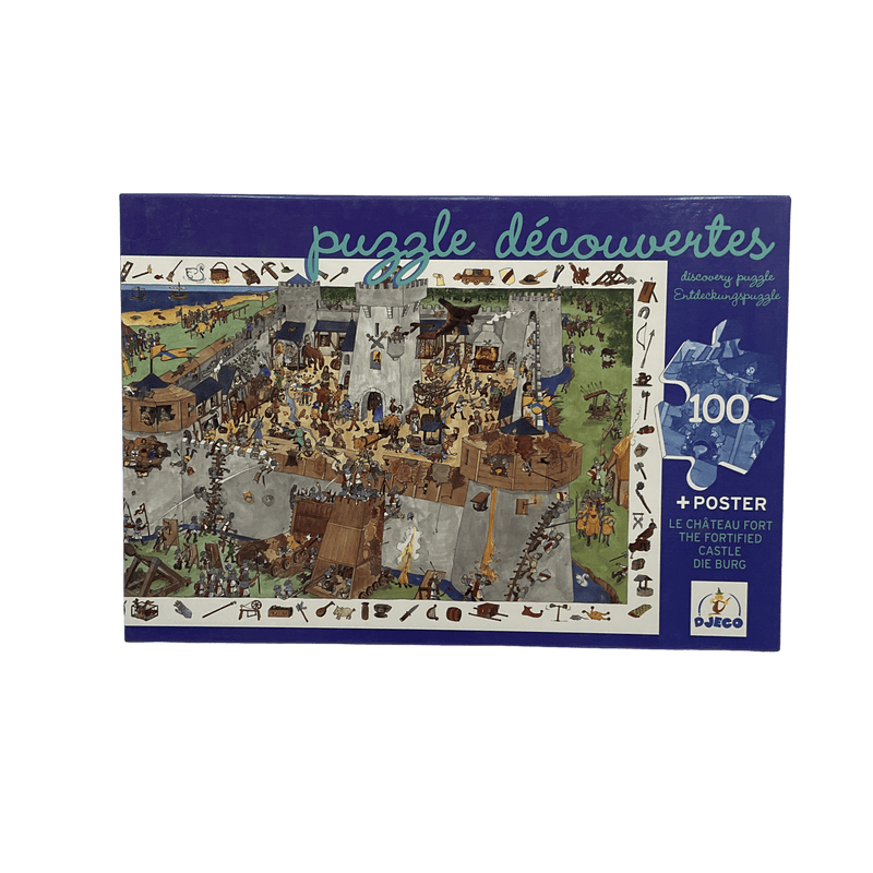 Puzzle découvertes 100 pièces Le château fort - KIDIBAM