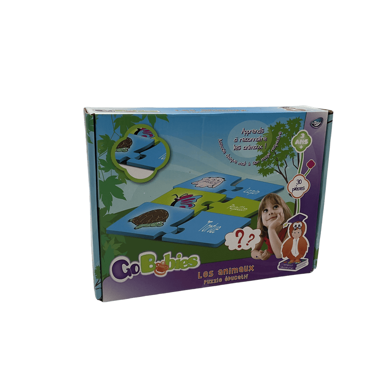 Puzzle éducatif 30 pièces Apprendre à reconnaitre les animaux Go Babies - KIDIBAM