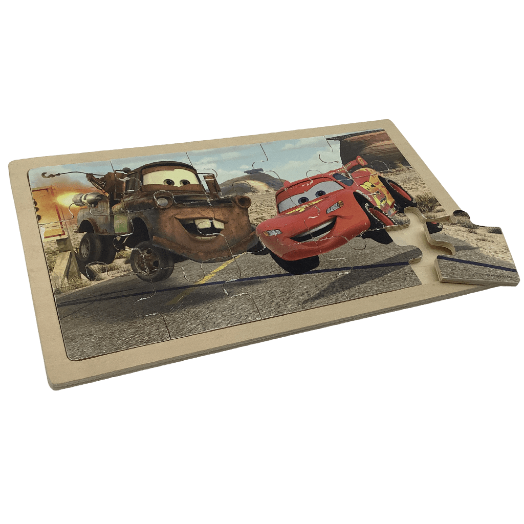 Puzzle en bois 15 pièces Cars - KIDIBAM