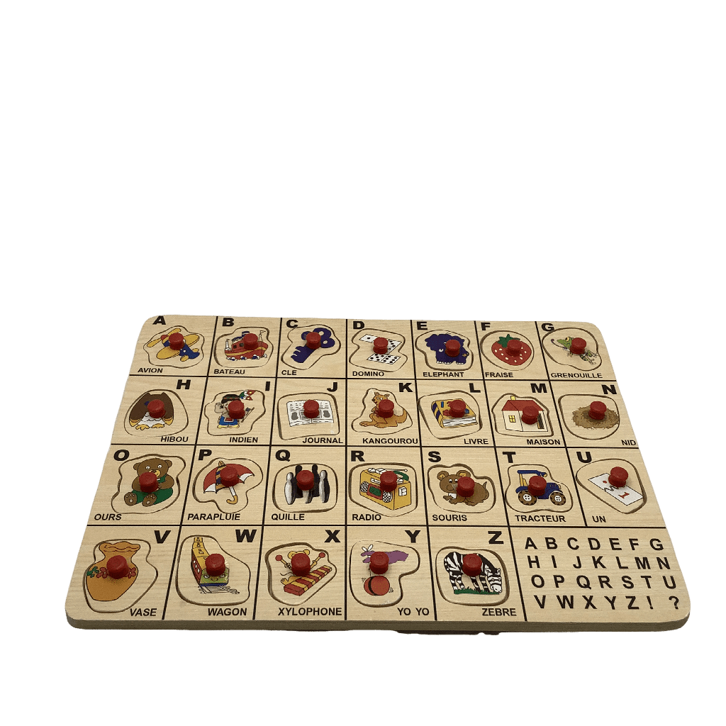 Puzzle en bois Alphabet 26 pièces - KIDIBAM