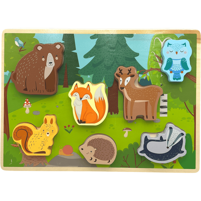 Puzzle en bois Animaux de la Forêt - KIDIBAM