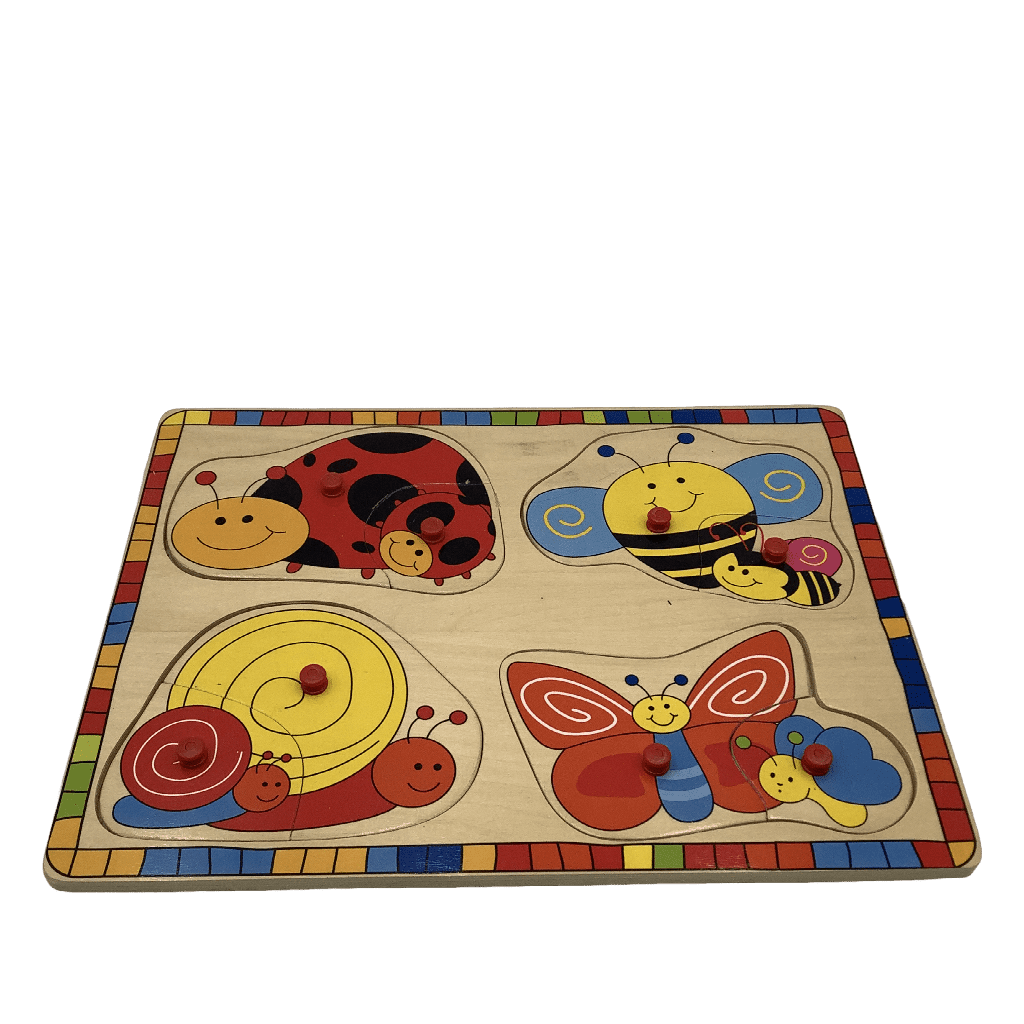 Puzzle en bois animaux de la forêt et leur petit - KIDIBAM
