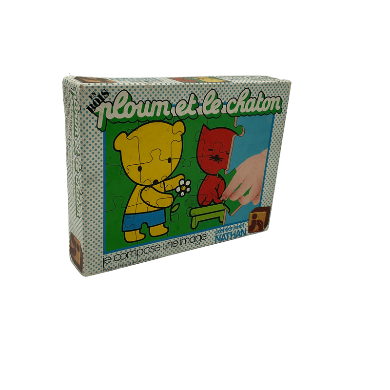 Puzzle en bois - Ploum et le chaton 15 Pièces - KIDIBAM