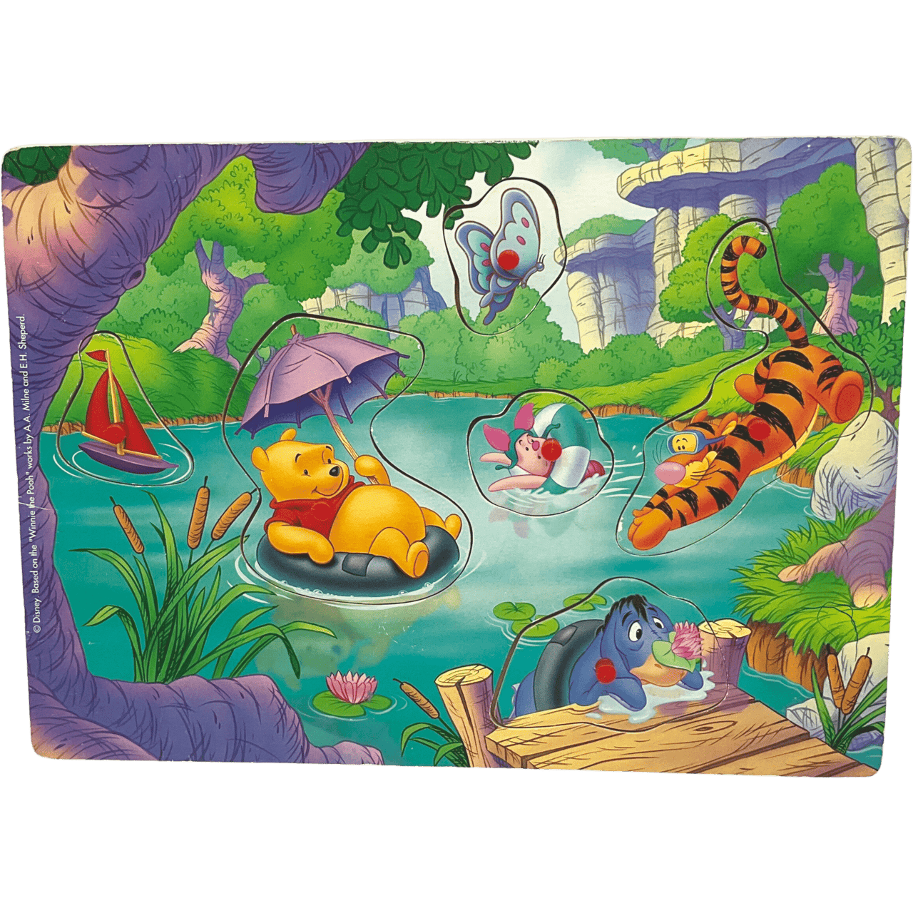 Puzzle en bois Winnie l'Ourson Disney - KIDIBAM