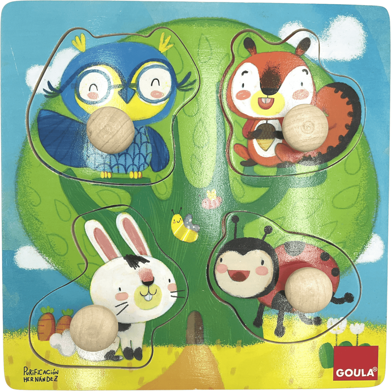 Puzzle encastrable animaux de la fôret - KIDIBAM