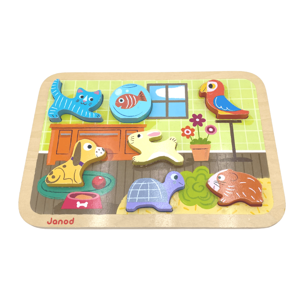 Puzzle encastrable animaux domestiques - KIDIBAM