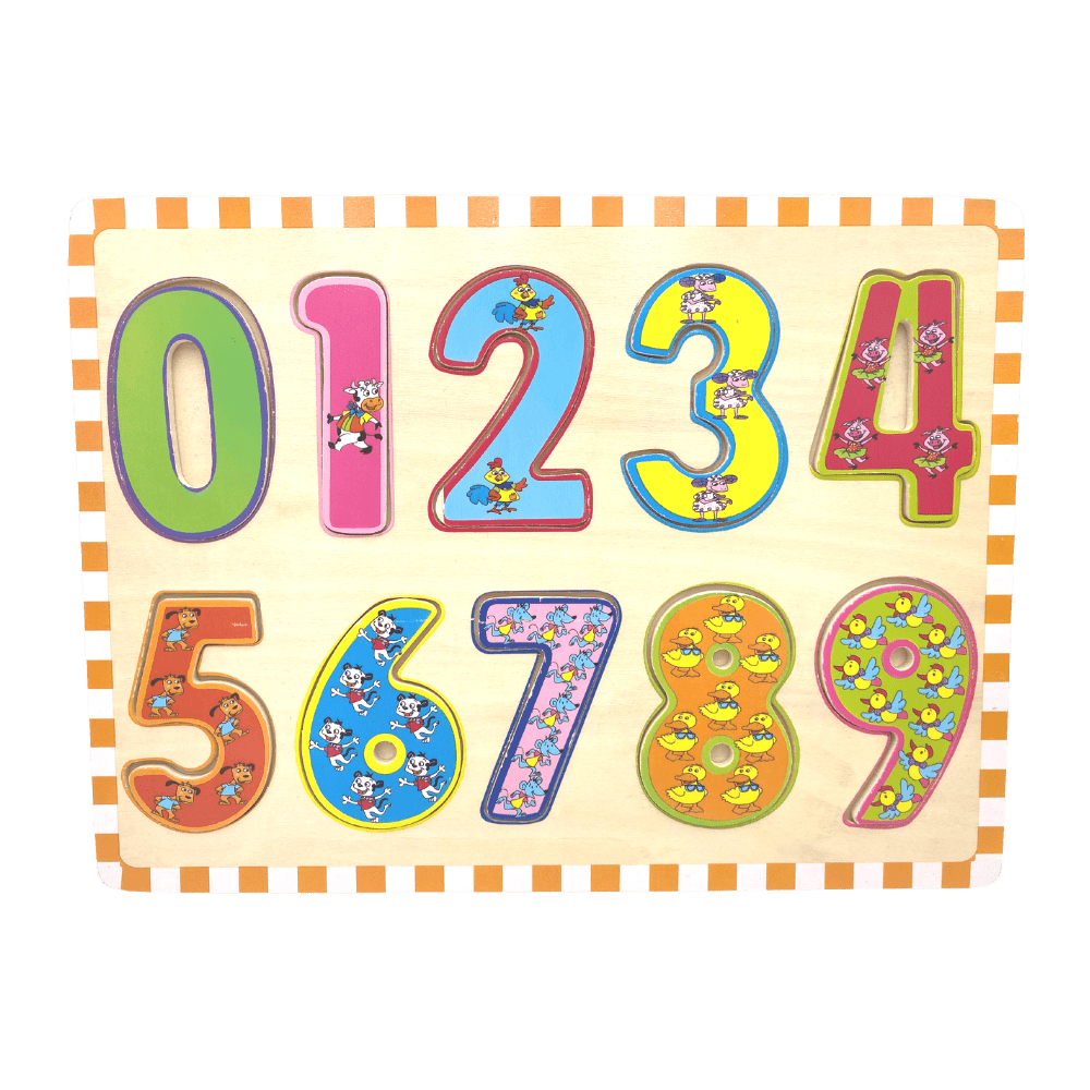 Puzzle encastrable chiffres - KIDIBAM
