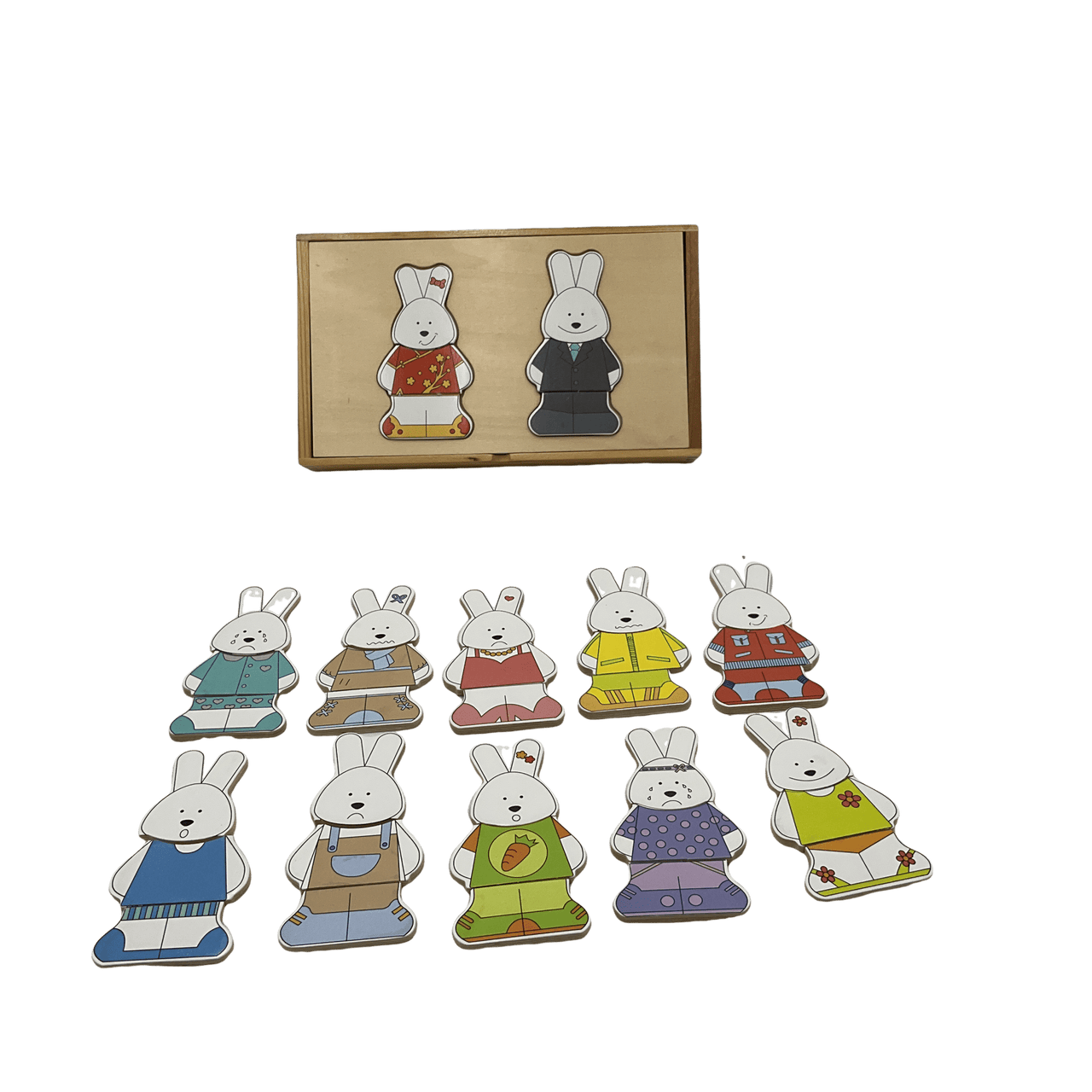 Puzzle encastrable Lapin 36 pièces - KIDIBAM