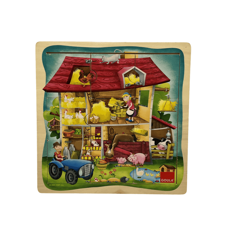 Puzzle Ferme 9 Pièces en bois - KIDIBAM