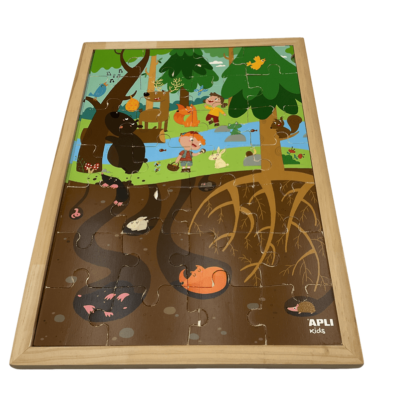 Puzzle ferme en bois 28 pièces 37cm - KIDIBAM