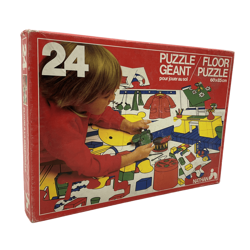 Puzzle géant 24 pièces Ploum à la maternelle Vintage - KIDIBAM