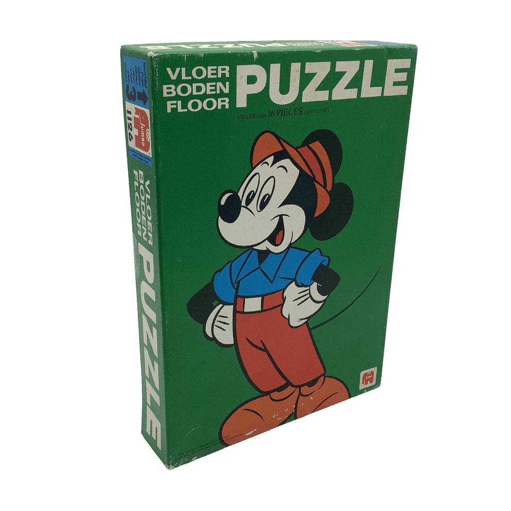 Puzzle géant 47X60cm 16 pièces Mickey Mouse Disney Vintage - KIDIBAM