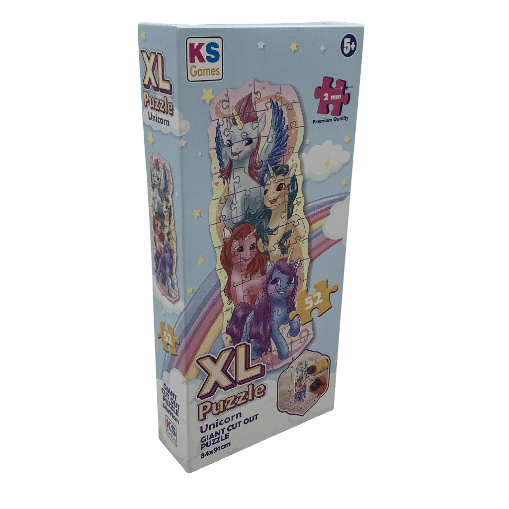 Puzzle Géant 52 pièces Licornes 34X91cm - KIDIBAM