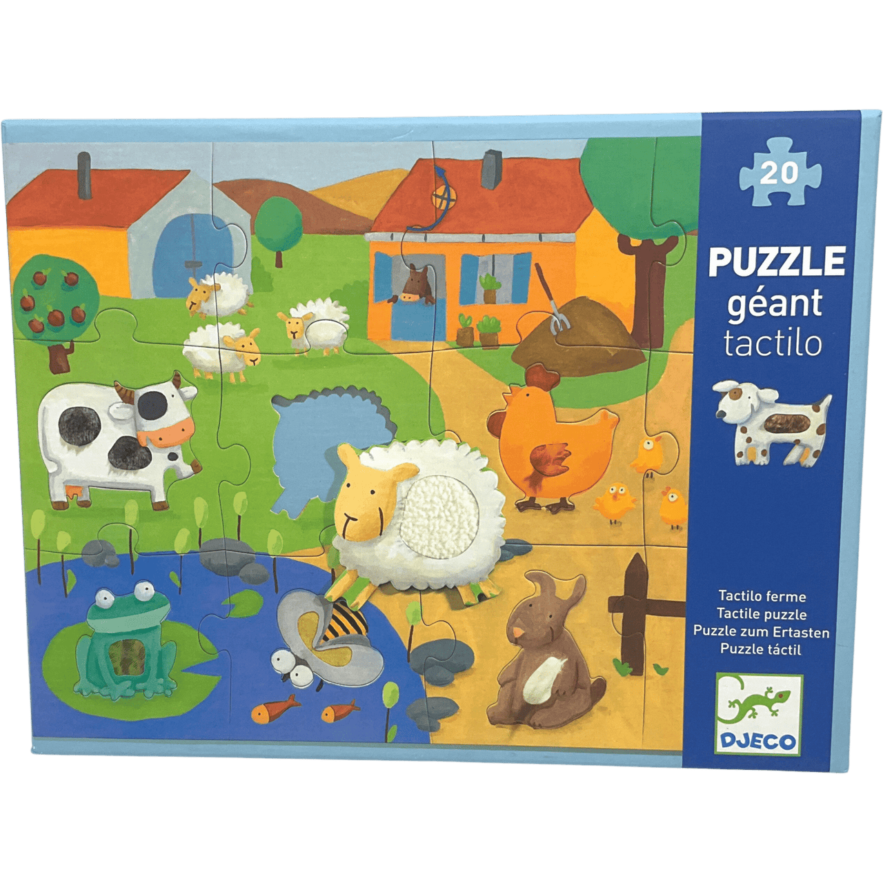 Puzzle géant Tactilo 20 pièces - KIDIBAM