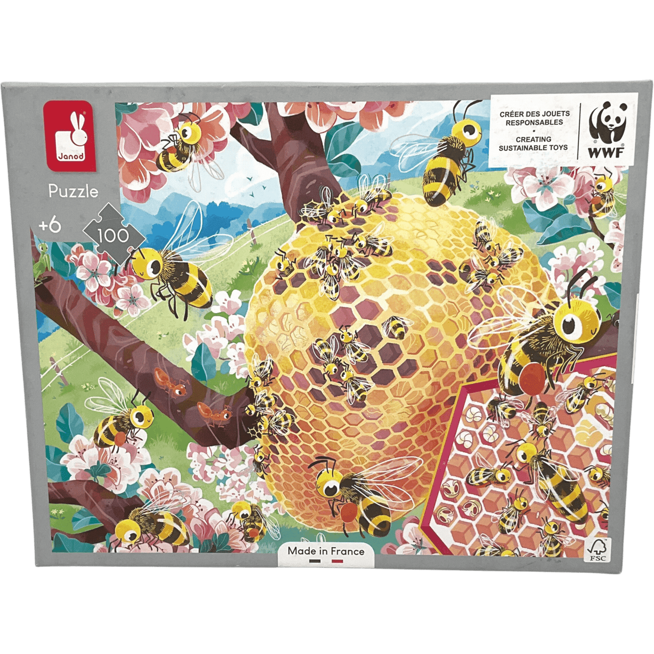 Puzzle la vie des abeilles 100 pièces - KIDIBAM