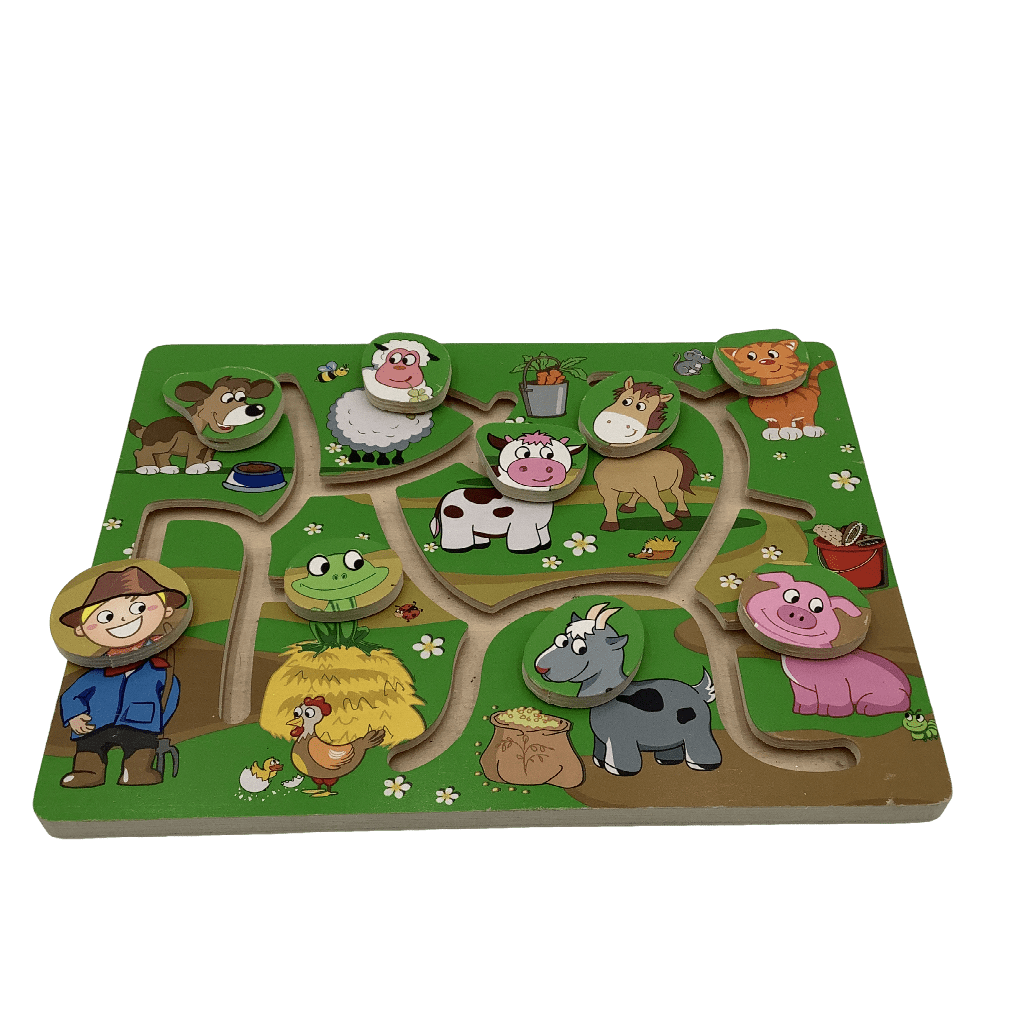 Puzzle Labyrinthe Ferme - KIDIBAM