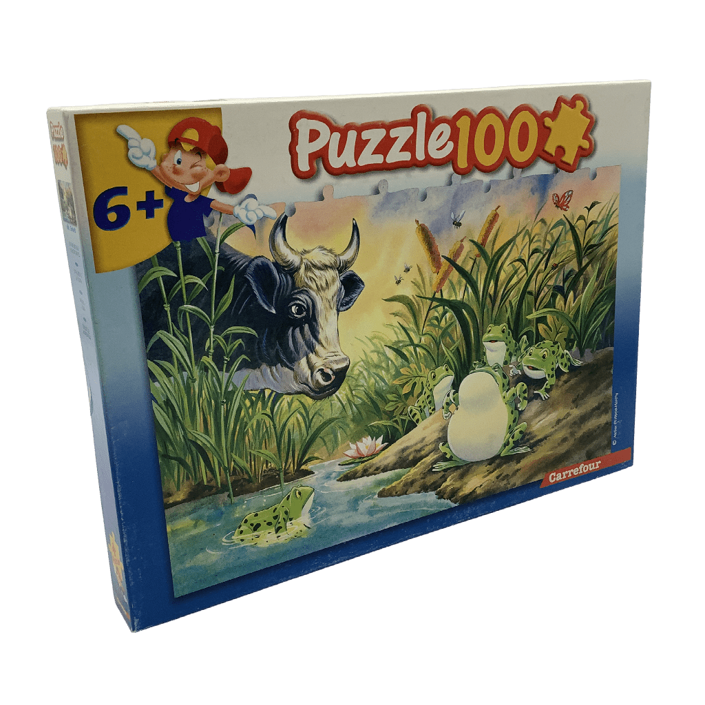 Puzzle Le boeuf et la grenouille 100 pièces - KIDIBAM