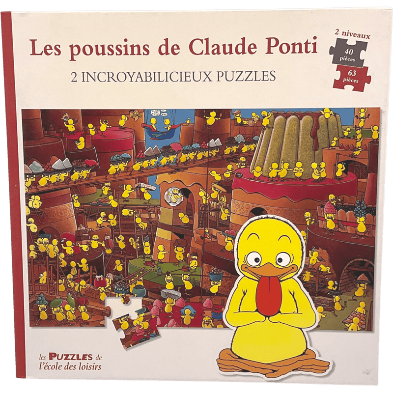 Puzzle Les Poussins de Claude Ponti 40 et 63 pièces - KIDIBAM