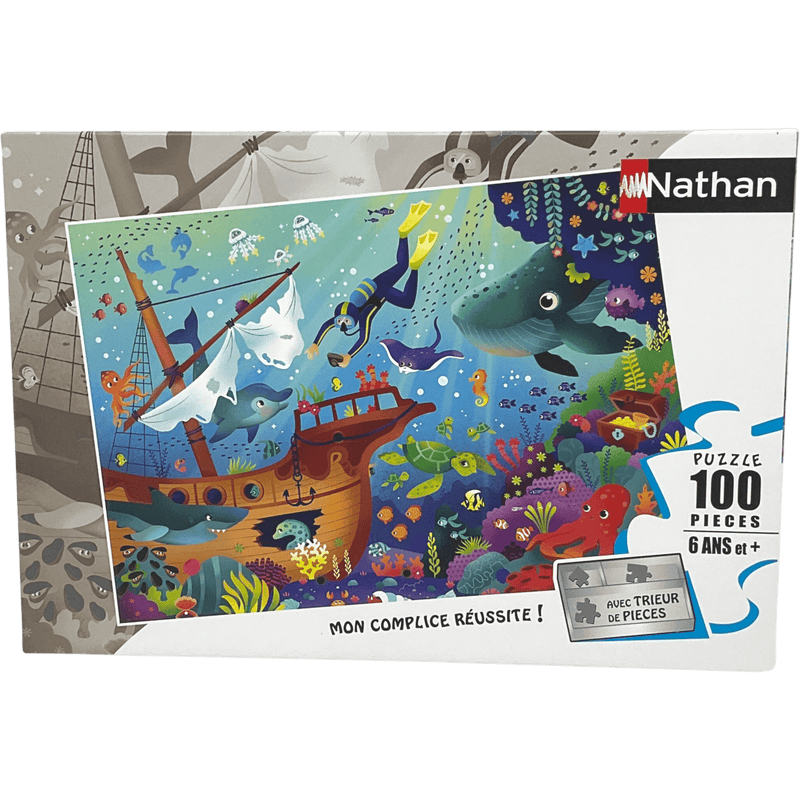 Puzzle monde sous-marin 100 pièces - KIDIBAM