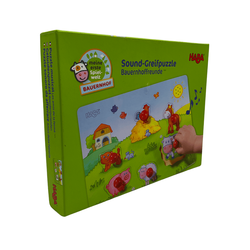 Puzzle musical - Les amis de la ferme - 6 Pièces en bois - KIDIBAM