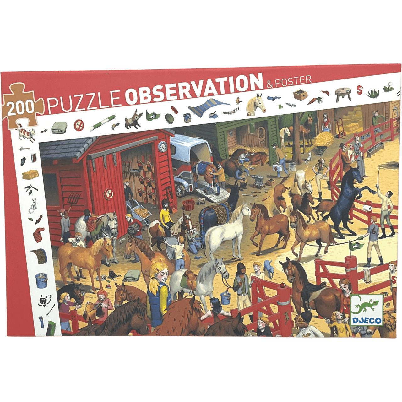 Puzzle Observation Centre équestre 200 pièces - KIDIBAM