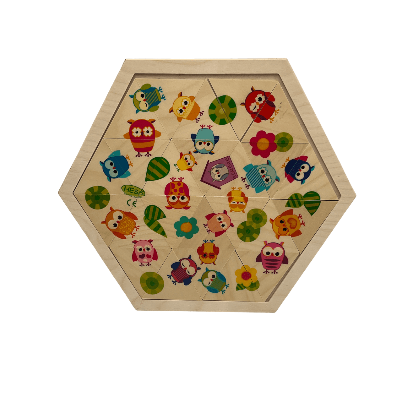Puzzle octogonal chouettes - KIDIBAM