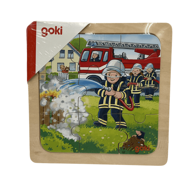 Puzzle pompiers 9 pièces - KIDIBAM