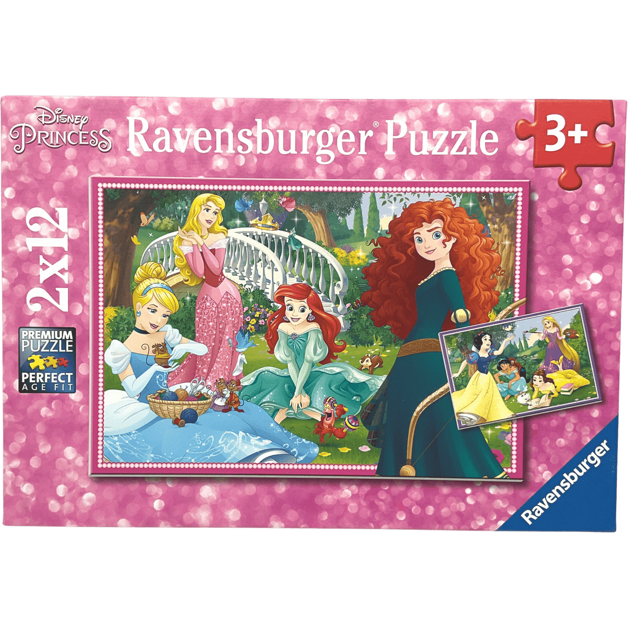 Puzzle Princesse Disney 2x12 Pièces - KIDIBAM