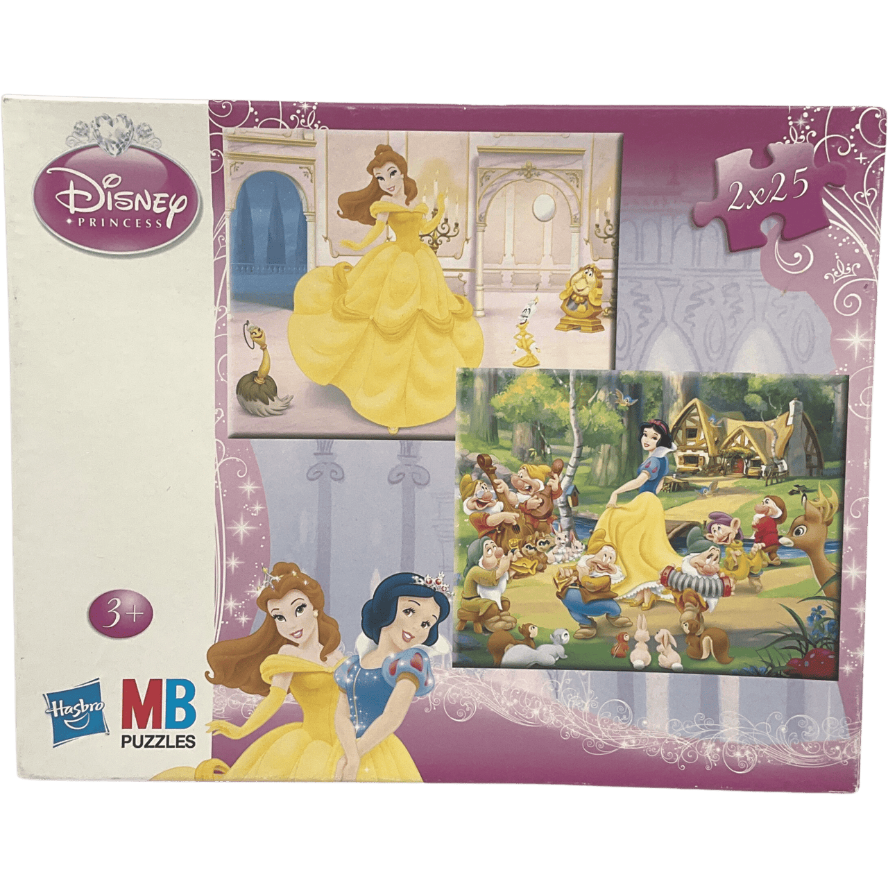 Puzzle Princesses Disney 2X25 Pièces - KIDIBAM