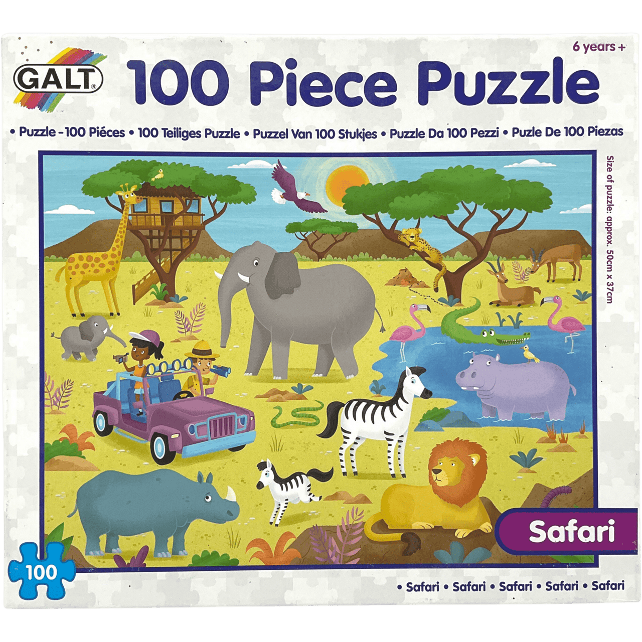 Puzzle Safari 100 Pièces - KIDIBAM