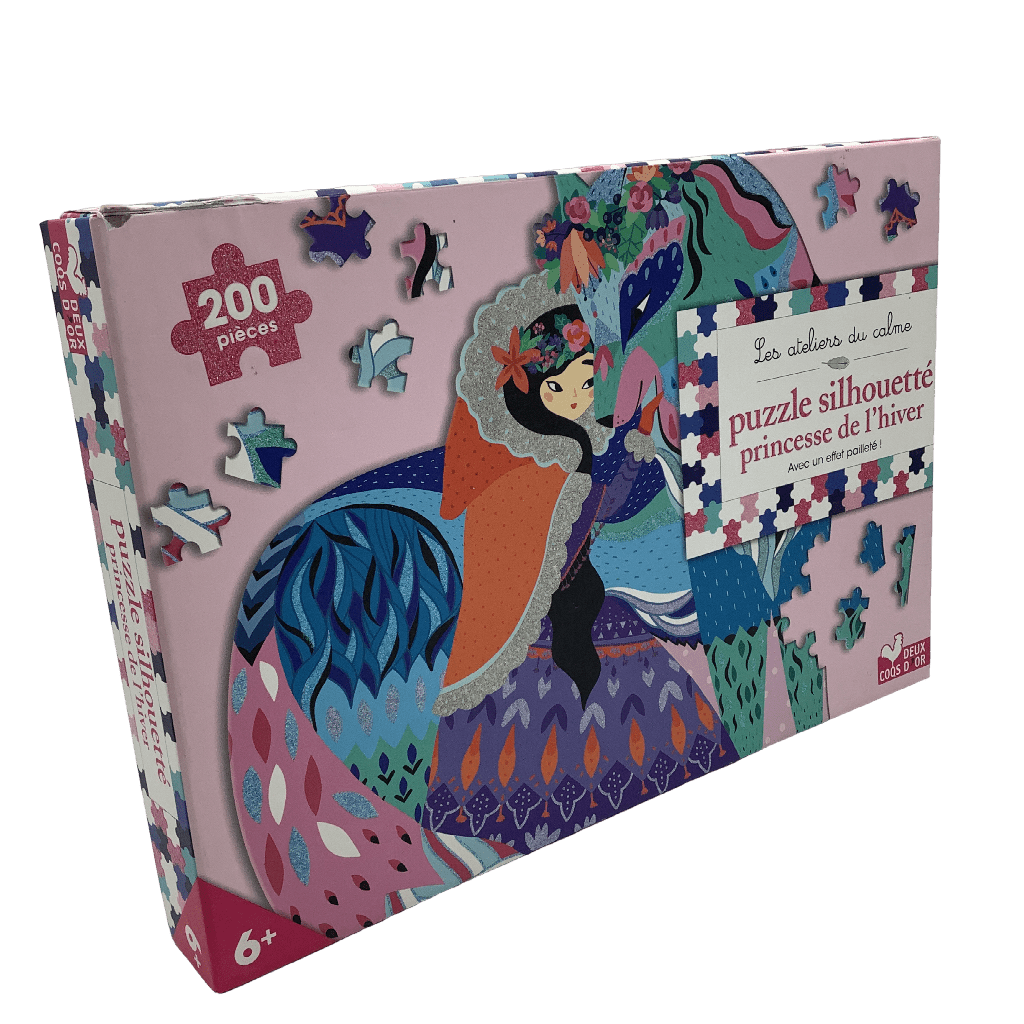 Puzzle silhouetté 200 pièces - Princesse de l'hiver - KIDIBAM