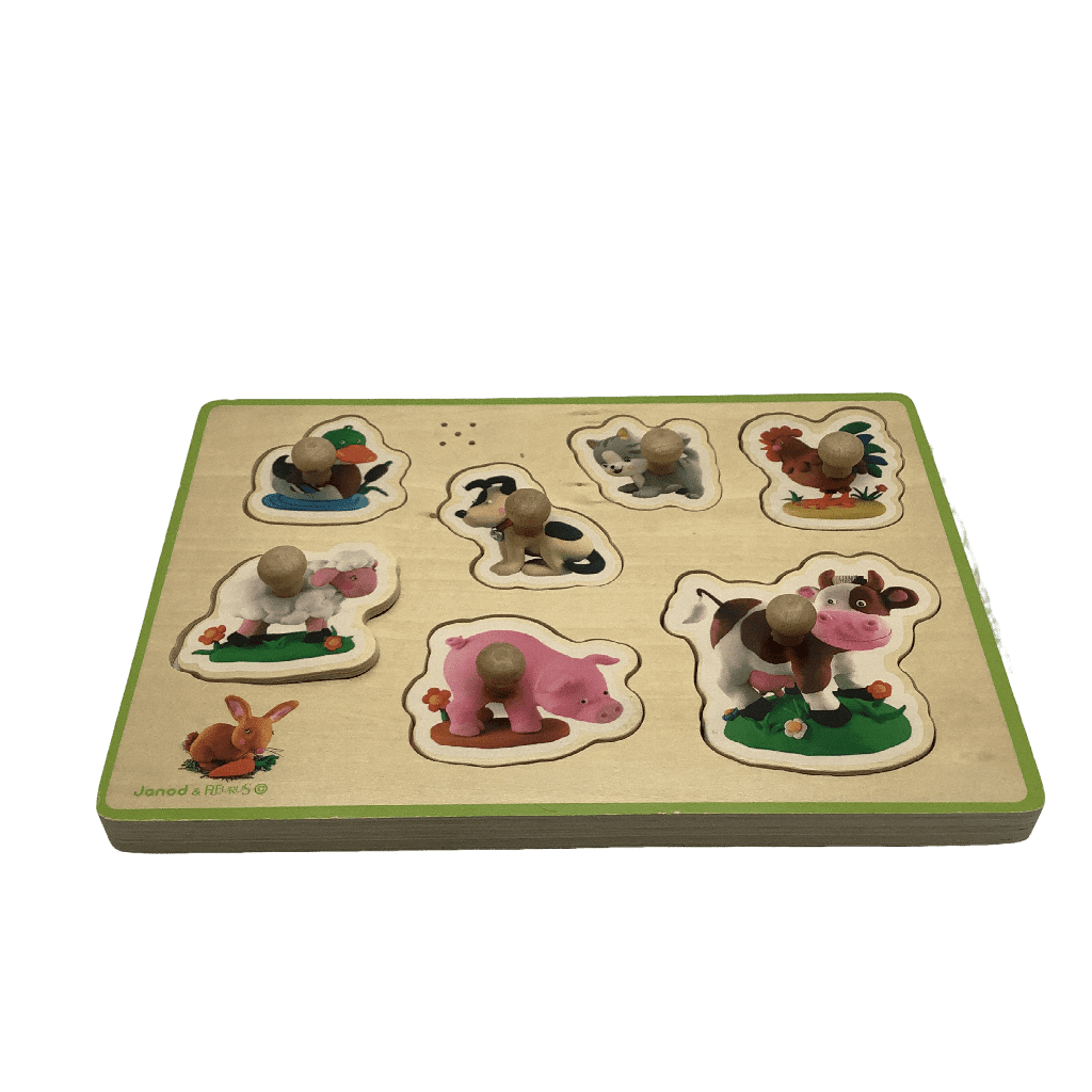 Puzzle sonore 7 pièces - Les animaux de la ferme - KIDIBAM