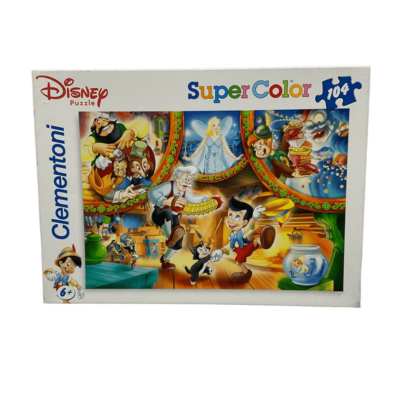 Puzzle Super Color 104 pièces Pinocchio Disney - KIDIBAM