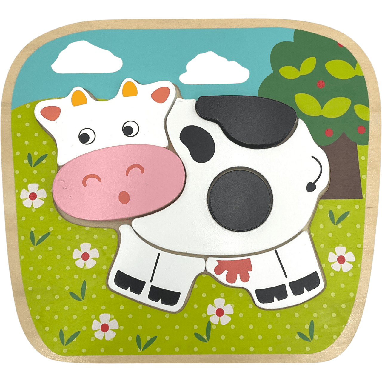 Puzzle Vache en Bois 7 Pièces - KIDIBAM