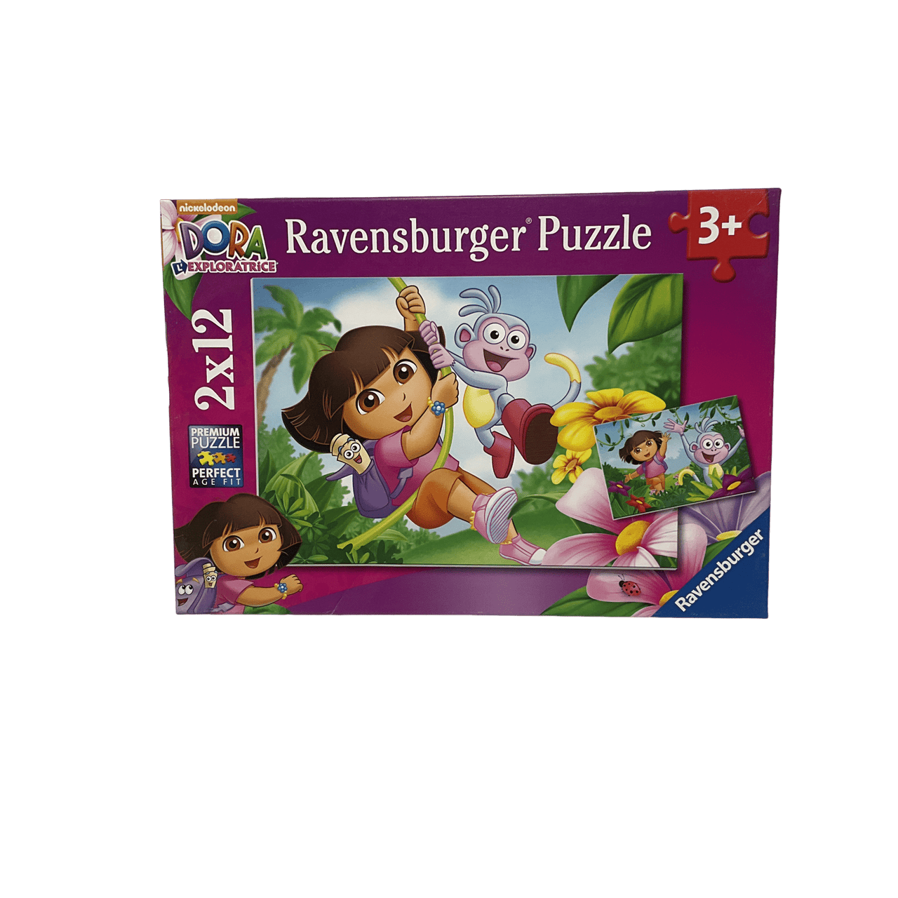 Puzzles 2x12 pièces Dora l'exploratrice - KIDIBAM