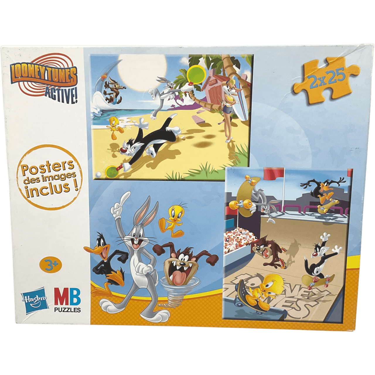 Puzzles 2x25 pièces Looney Tunes - KIDIBAM