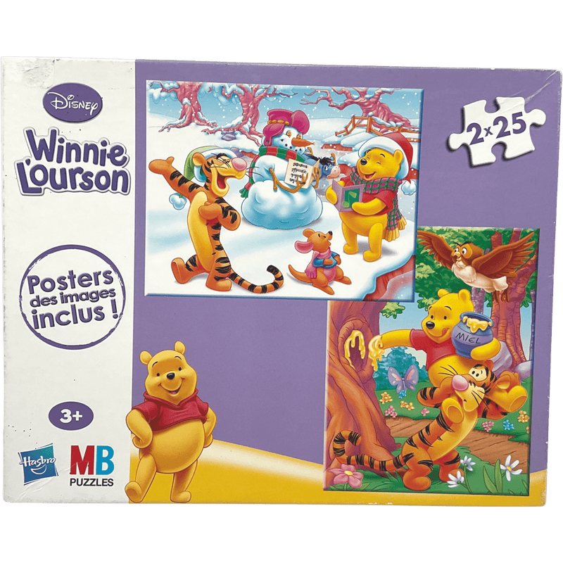 Puzzles 2x25 pièces Winnie l'Ourson - KIDIBAM