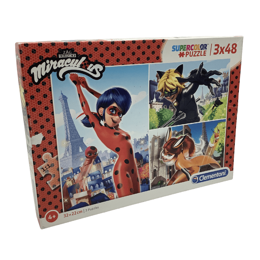 Puzzles 3x48 pièces Miraculous - KIDIBAM