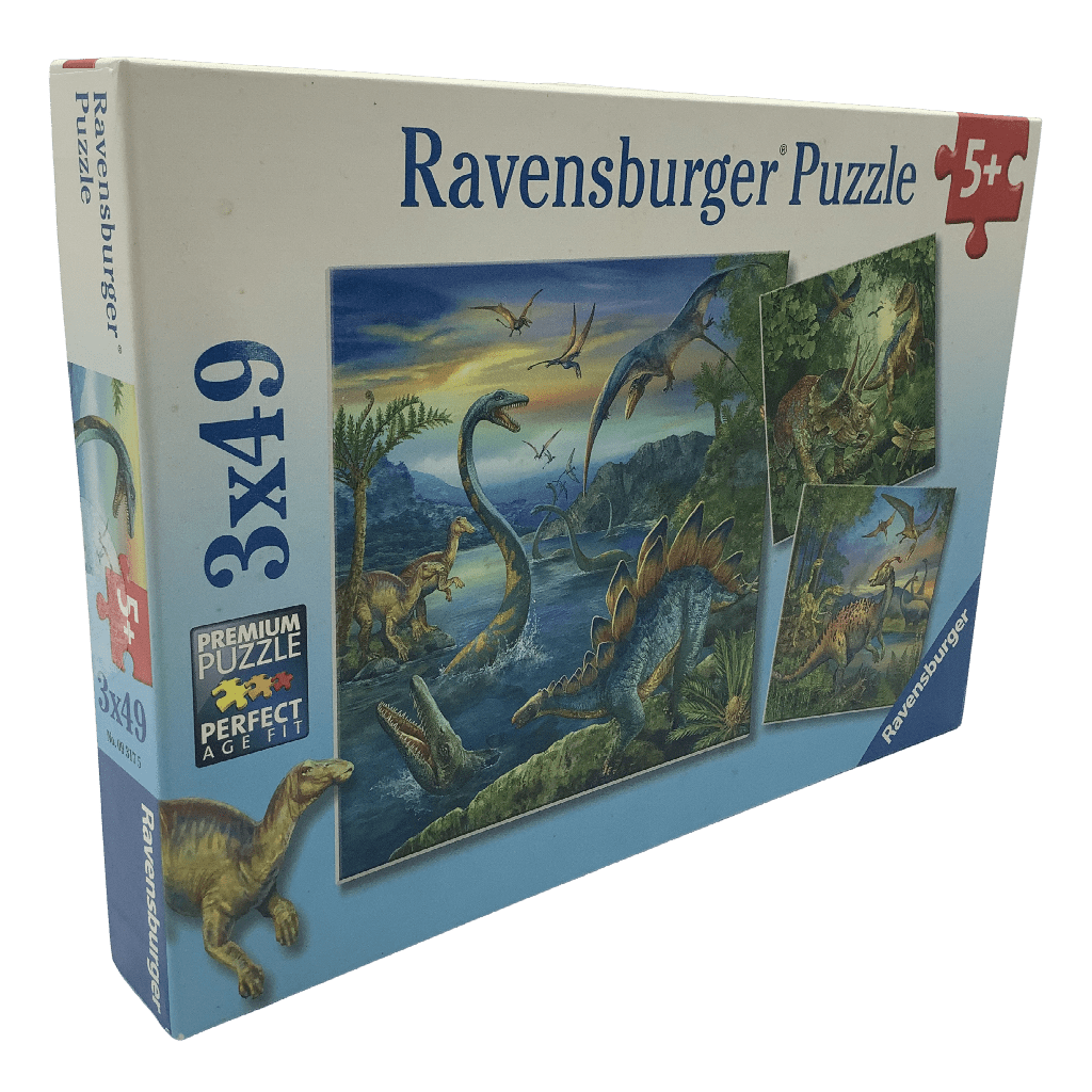 Puzzles 3x49 pièces Dinosaures - KIDIBAM