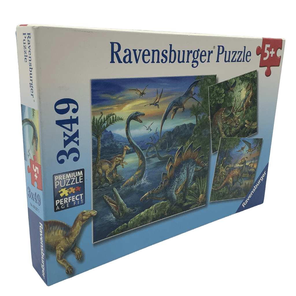 Puzzles 3x49 pièces Les Dinosaures - KIDIBAM