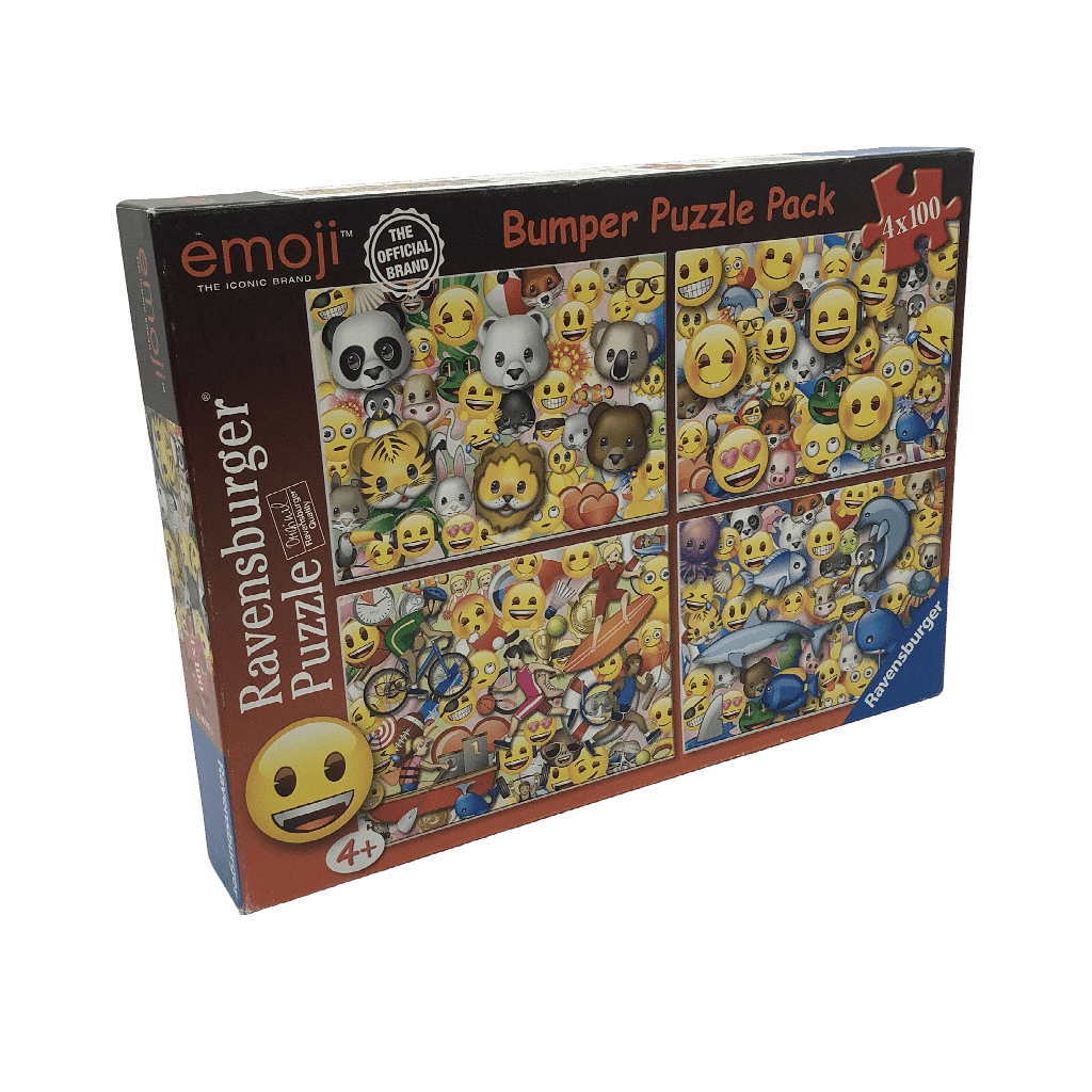 Puzzles 4x100 pièces Emoji - KIDIBAM