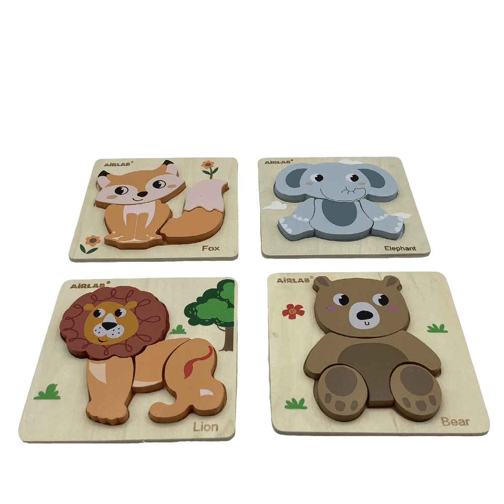 Puzzles 4x4 pièces Animaux - KIDIBAM